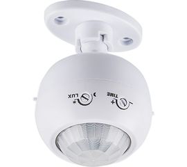 Поворотный датчик движения FERON SEN16 1200W 8m, 120 гориз., 360 верт., белый 22074 