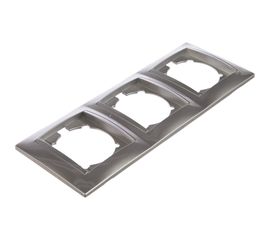 Трехпостовая вертикальная рамка, серебристый металлик TDM Лама SQ1815-0234 