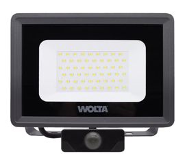 Светодиодный прожектор WOLTA 50Вт 5700К IP65 с датчиком движения 4500 лм WFL-50W/06S 