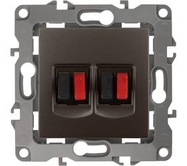 Двойная аудио розетка ЭРА 12-3112-13 IP20, 12, бронза Б0027468 