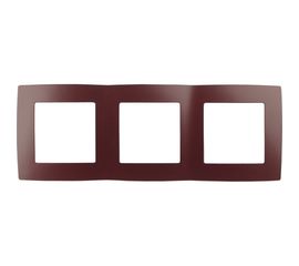 Рамка ЭРА 12500325 на 3 поста, 2, бордо Б0019408 