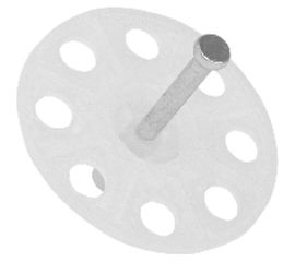 Тарельчатый дюбель-гриб с гвоздем Fedast для монтажных пистолетов IN20 FD20IN 