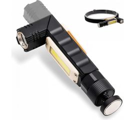 Аккумуляторный налобный фонарь Focusray 2100 трансформер 10W COB 890033 