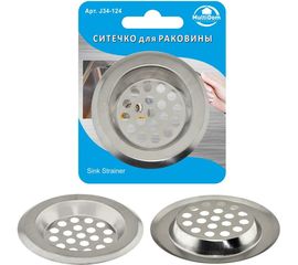 Ситечко для раковины МУЛЬТИДОМ D 6 см J34-124 