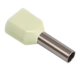 Наконечник IEK НШвИ, 2x10-14, ИЭК, НГИ2, 100шт, слоновая кость UTE10-D10-0-100 