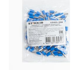 Штыревой втулочный изолированный наконечник STEKKER 2,5 - 8 мм, 39435 