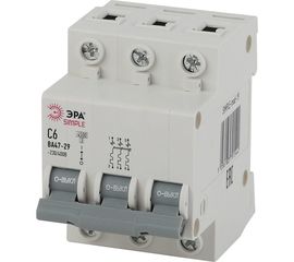 Автоматический выключатель ЭРА SIMPLE ВА 47-29 3P 40А C 4,5кА Б0039242 