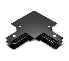 Угловой коннектор для встраиваемых трековых шинопроводов GAUSS черный 1/50 TR133 