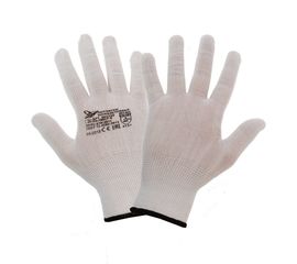 Нейлоновые перчатки FORT 1403 белые 10006961 