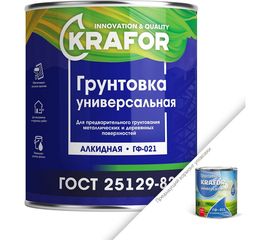 Универсальная грунтовка KRAFOR ГФ-021 СЕРЫЙ 20 КГ 1 26310 
