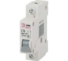 Автоматический выключатель ЭРА SIMPLE ВА 47-29 1P 20А C 4,5кА Б0039221 
