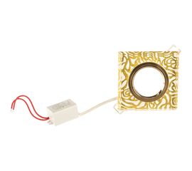 Точечный светильник Gauss Backlight золотой узор/золото Gu5.3 LED подсветка 2700K BL063 