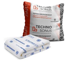 Мат для звукоизоляции ТермоЗвукоИзол Лайт (10х1.5 м; 10 мм; 15 кв.м) ТехноСонус 1300100007 