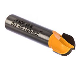 Фреза пазовая галтельная (9.5х10 мм; R 4.8 мм; хвостовик 8 мм) по дереву Энкор 9296 