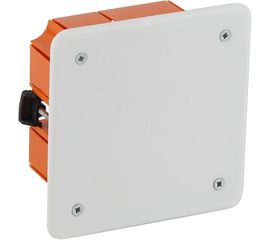 Распаячная коробка ЭРА KRP, 120х92х45мм, для полых стен, саморезы, пластиковые лапки, крышка Б0047262 