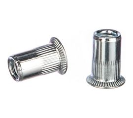 Заклепка с внутренней резьбой Kenner потайной бортик Белый цинк м6х1,0х16 500шт зрп6 