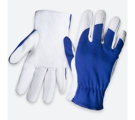 Кожаные перчатки Jeta Safety Locksmith синий/белый JLE321-10/XL 