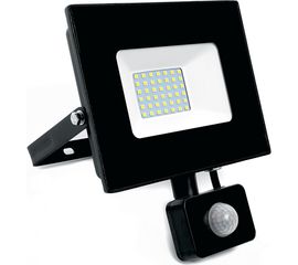 Светодиодный прожектор FERON LL-908 с датчиком 50W 6400K 230V черный IP44 198*213*55мм 29558 