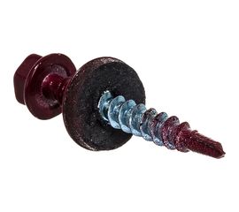 Кровельный саморез Стройметиз 4,8х35 винно-красный RAL 3005 уп. 250 шт. 2140036 