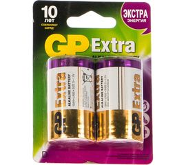 Алкалиновые батарейки GP LR20 2 шт Extra Alkaline 13А 13AX-2CR2 Extra 