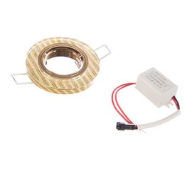 Точечный светильник Gauss Backlight золотые нити/золото Gu5.3 LED подсветка 2700K BL080 