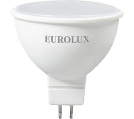 Светодиодная лампа Eurolux LL-E-MR16-7W-230-2,7K-GU5.3, рефлектор, 7Вт, теплый белый, GU5.3/ 76/2/23 