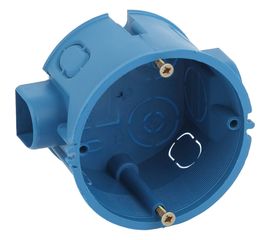 Установочная коробка ЭРА КУТС 68х45мм для твердых стен саморез, стыковочные узлы синяя IP20 Б0039186 