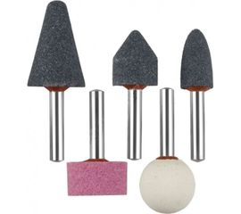 Набор абразивных мини-шарошек-насадок для дрелей (6 мм; 5 шт.) ЗУБР 35994-H5 