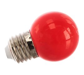 Лампа FERON LED 1вт Е27, красный, шар 25116 