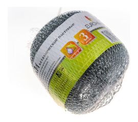 Металлическая оцинкованная плетеная губка EUROHOUSE 3 шт в сетке 7182 