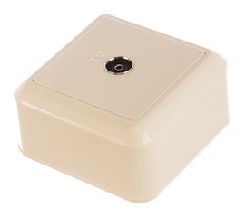 Телевизионная розетка открытой установки Кунцево-Электро ОПТИМА оконечная, РТА-Эс/к 8040 