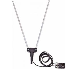 Телескопическая комнатная антенна, диам 6мм, 4 секции, с адаптером REXANT RX-107-4 34-0107-4 