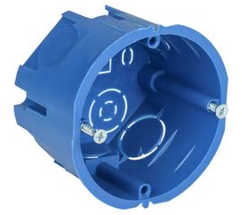 Установочная коробка IEK С3 D=68x45мм для твердых стен, с саморезами UKT10-068-045-000-A-N-UO 