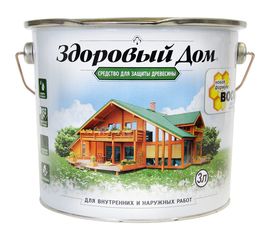 Деревозащитное средство Здоровый Дом Орех 3 л 90000857553 