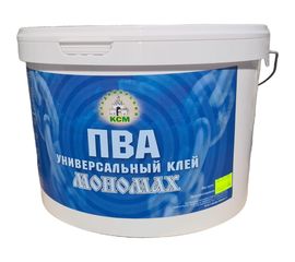 Универсальный клей Мономах ПВА 10л 2пвау10б 