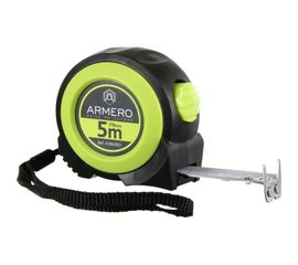 Рулетка с автоблокировкой, 5м/19мм, магнит, нейлон ARMERO A100/051 