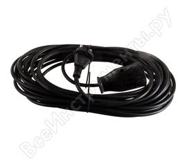 Удлинитель Радист РС16 6А 1 гнездо 2*0,75 30м чёрный 275 