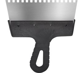 Фасадный зубчатый шпатель (200 мм, нержавеющая сталь, 6 мм) Biber 35213 тов-048247 