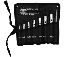 Набор трубчатых ключей 6-19 мм 7 предметов в сумке AV Steel AV-035072 