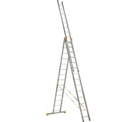 Трехсекционная алюминиевая лестница Алюмет Серия Р3 9314 