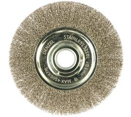 Щетка Плоская (150х22.2 мм; витая нержавеющая проволока 0.3 мм) для УШМ DENZEL 746643 