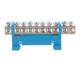 Нулевая шина DORI на дин-рейку 10 отв. 41177 