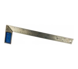 Столярный угольник 400мм, нерж.сталь, чугунное основание КОБАЛЬТ 243-448 