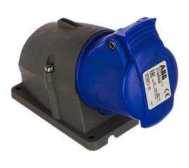 Кабельная розетка ABB 16А 2Р+E IР44 на поверхность 250В CEWE 2CMA193098R1000 