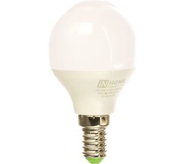 Светодиодная лампа IN HOME LED-ШАР-VC 8Вт 230В Е14 4000К 600Лм 4690612020556 