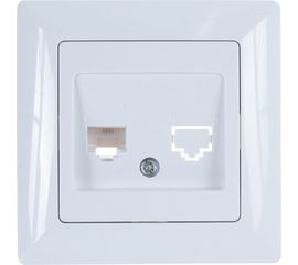 Розетка TV Intro 430101 одиночная, СУ, Solo, белый Б0043368 