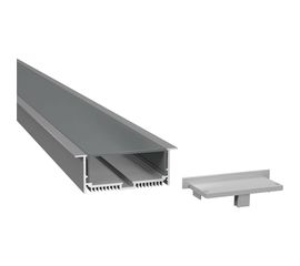 Алюминиевый профиль ArdyLight встраиваемый ALS-8832 anod 2.0 с экраном комплект 50001-1 