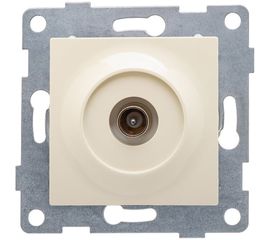 Антенная розетка GUSI ELECTRIC Ugra одинарной, СУ, бежевый С11А1-003 
