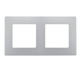 Рамка Legrand Etika 2 поста алюминий Leg 672552 