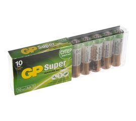 Алкалиновые батарейки GP АA 10 шт Super Alkaline15A-2CRB10 